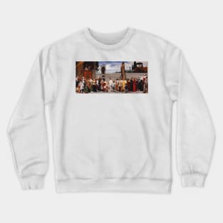 Cimabue's Madonna Carried in Procession by Frederic Leighton, Crewneck Sweatshirt